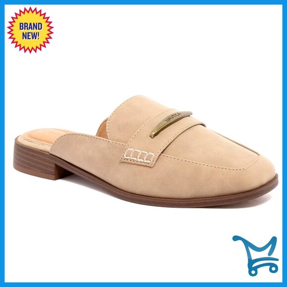 Slip-On Mule Loafers Vegan Leather Backless Dress Shoe Casual Workwear